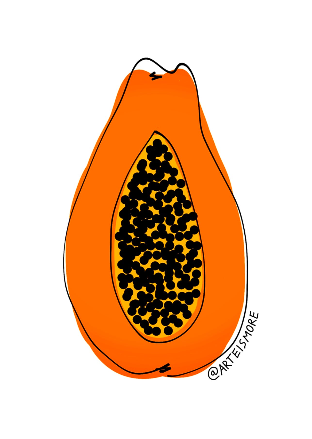 Papaya Stickers